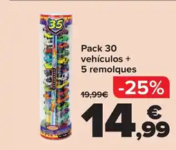 Carrefour Pack 30 vehículos + 5 remolques oferta