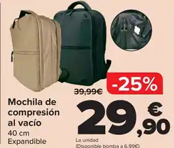 Carrefour Mochila de compresión al vacío oferta