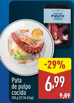 ALDI Pata de pulpo cocida oferta