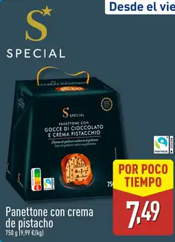 ALDI Panettone con crema de pistacho oferta