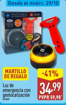 ALDI Luz de emergencia con geolocalización oferta