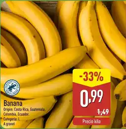 ALDI Banana oferta