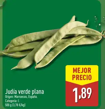 Judía verde plana
