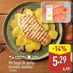 ALDI Pechuga de pollo formato familiar oferta