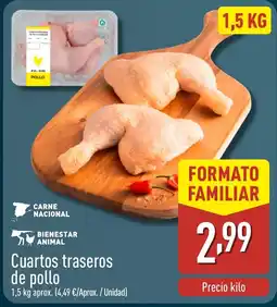 ALDI Cuartos traseros de pollo oferta