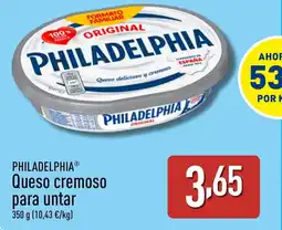 ALDI PHILADELPHIA Queso cremoso para untar oferta