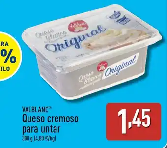 ALDI VALBLANC Queso cremosO para untar oferta