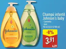 ALDI Champú infantil Johnson's baby oferta