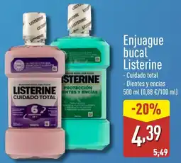 ALDI LISTERINE Enjuague bucal Listerine oferta