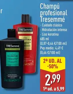 ALDI TRESEMME Champú profesional oferta