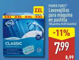 ALDI POWER FORCE Lavavajillas para máquina en pastilla oferta