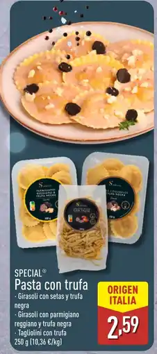ALDI SPECIAL Pasta con trufa oferta