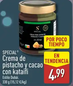 ALDI SPECIAL Crema de pistacho y cacao con kataifi oferta
