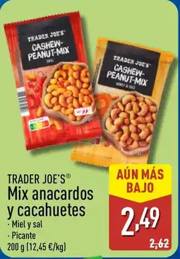 ALDI TRADER JOE'S Mix anacardos y cacahuetes oferta