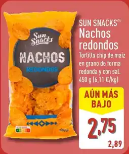 ALDI SUN SNACKS Nachos redondos oferta