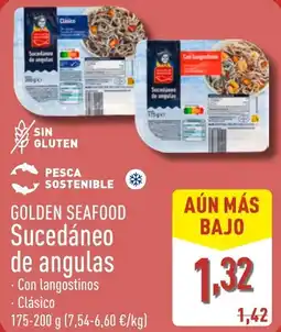 ALDI GOLDEN SEAFOOD Sucedáneo de angulas oferta