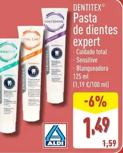 ALDI DENTITEX Pasta de dientes expert oferta