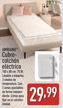 ALDI AMBIANO Cubre- colchón eléctrico oferta