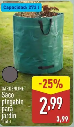 ALDI GARDENLINE Saco plegable para jardín oferta
