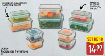 ALDI CROFTON Recipientes herméticos oferta