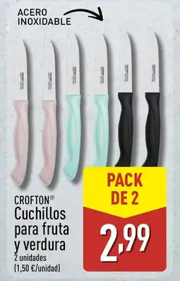 ALDI CROFTON Cuchillos para fruta y verdura oferta