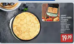 ALDI AMBIANO Gofrera doble / Crepera oferta