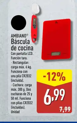 ALDI AMBIANO Báscula de cocina oferta