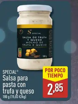 ALDI SPECIAL Salsa para pasta con trufa y queso oferta