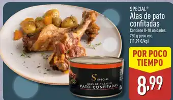 ALDI SPECIAL Alas de pato confitadas oferta