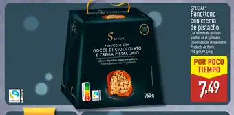 ALDI SPECIAL Panettone con crema de pistacho oferta