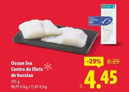 Lidl OCEAN SEA Centro de filete de bacalao oferta