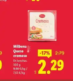 Lidl MILBONA Queso cremoso oferta