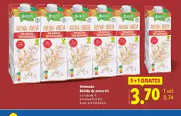 Lidl VEMONDO Bebida de avena 0% oferta