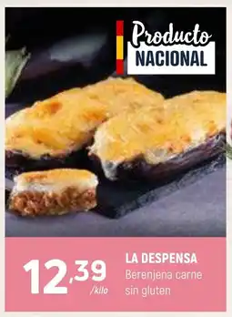 Coviran LA DESPENSA Berenjena carne sin gluten oferta