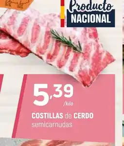 Coviran Costillas de cerdo semicarnudas oferta