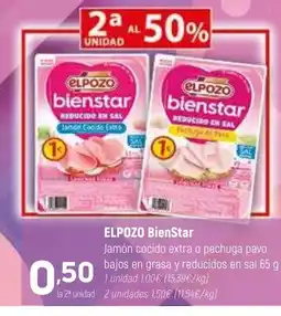 Coviran ELPOZO BienStar Jamón cocido extra o pechuga pavo bajos en grasa y reducidos en sal oferta