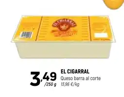 Coviran EL CIGARRAL Queso barra al corte oferta
