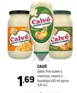Coviran CALVÉ Salsa fina suave y cremosa, casera o bocabajo oferta