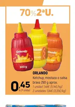 Coviran ORLANDO Ketchup, mostaza o salsa brava oferta