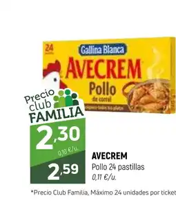 Coviran AVECREM Pollo 24 pastillas oferta