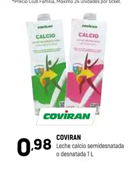 Coviran COVIRAN Leche calcio semidesnatada o desnatada oferta