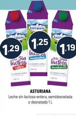 Coviran ASTURIANA Leche sin lactosa entera, semidesnatada o desnatada oferta