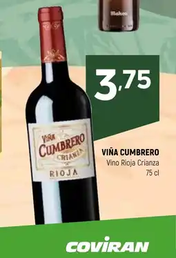 Coviran VIÑA CUMBRERO Vino Rioja Crianza oferta