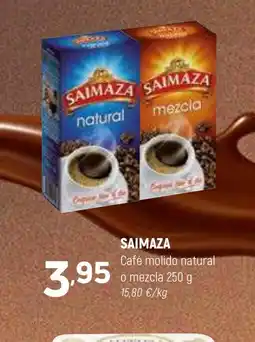 Coviran SAIMAZA Café molido natural o mezcla oferta