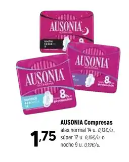 Coviran AUSONIA Compresas alas normal oferta