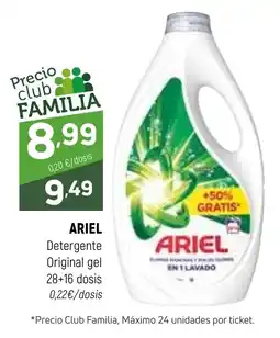 Coviran ARIEL Detergente Original gel 28+16 dosis oferta