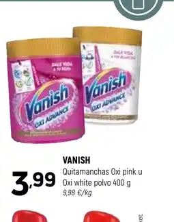 Coviran VANISH Quitamanchas Oxi pink u Oxi white polvo oferta