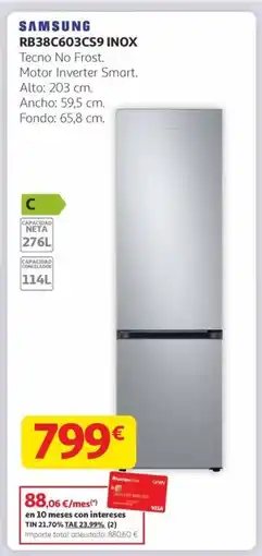 Alcampo SAMSUNG RB38C603CS9 INOX oferta