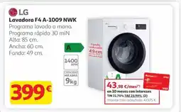 Alcampo LG Lavadora F4 A-1009 NWK oferta