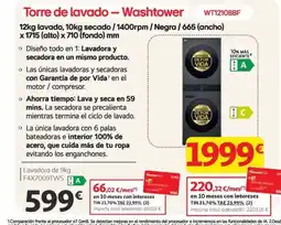 Alcampo Torre de lavado - Washtower WT1210BBF oferta